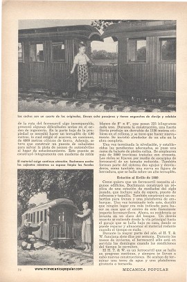 Ideó Su Propio Tren de Vía Angosta - Octubre 1957