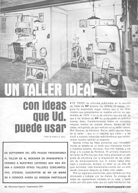 Un Taller Ideal con ideas que Ud. puede usar - Septiembre 1971