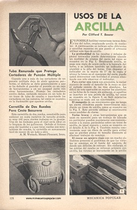 Usos de la Arcilla en el Taller - Julio 1957