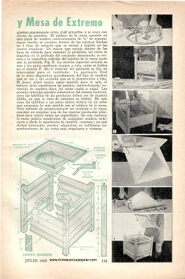 Ventilador de Piso y Mesa de Extremo - Julio 1953