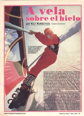 Navegación: A vela sobre el hielo - Mayo 1987
