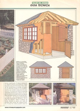 Cobertizo de jardín - Marzo 1991