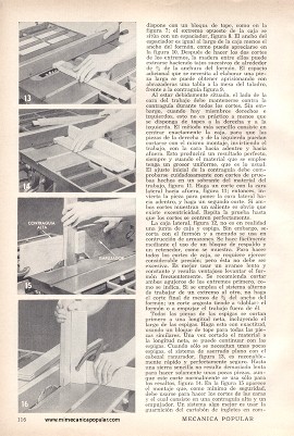 Cómo cortar juntas de caja y espiga - Mayo 1960