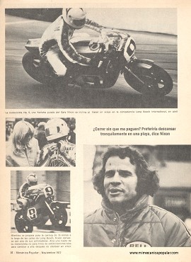 Cómo ganar en las carreras de motos - Noviembre 1977