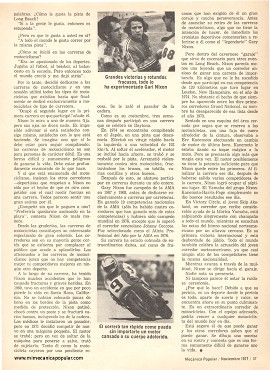 Cómo ganar en las carreras de motos - Noviembre 1977
