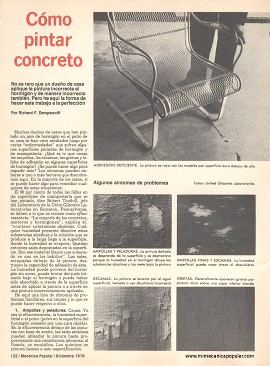 Cómo pintar concreto - Diciembre 1978