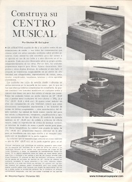 Construya su Centro Musical - Diciembre 1972