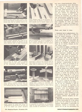 Construya su juego de comedor - Diciembre 1976