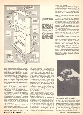 Ganando espacio interior en sus closets - Julio 1983