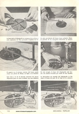 Haga este Manuable Elipsógrafo - Octubre 1961