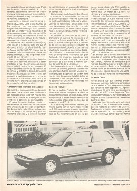 Honda del 86 - Febrero 1986