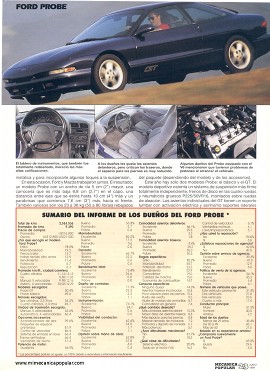 Informe de los dueños: Ford Probe - Junio 1994