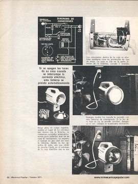Construya su propia luz para apagones - Febrero 1971