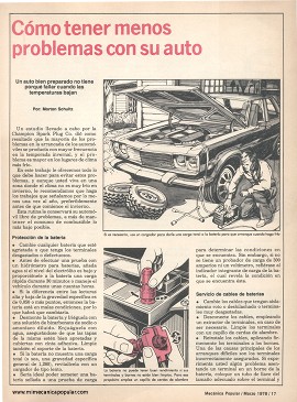 Cómo tener menos problemas con su auto - Marzo 1978