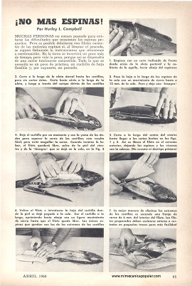 Para el Pescador - ¡No Más Espinas! - Abril 1960
