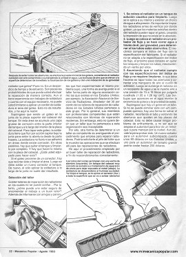 Localización y reparación de fallas en el sistema de enfriamiento - Parte 2 - Agosto 1983