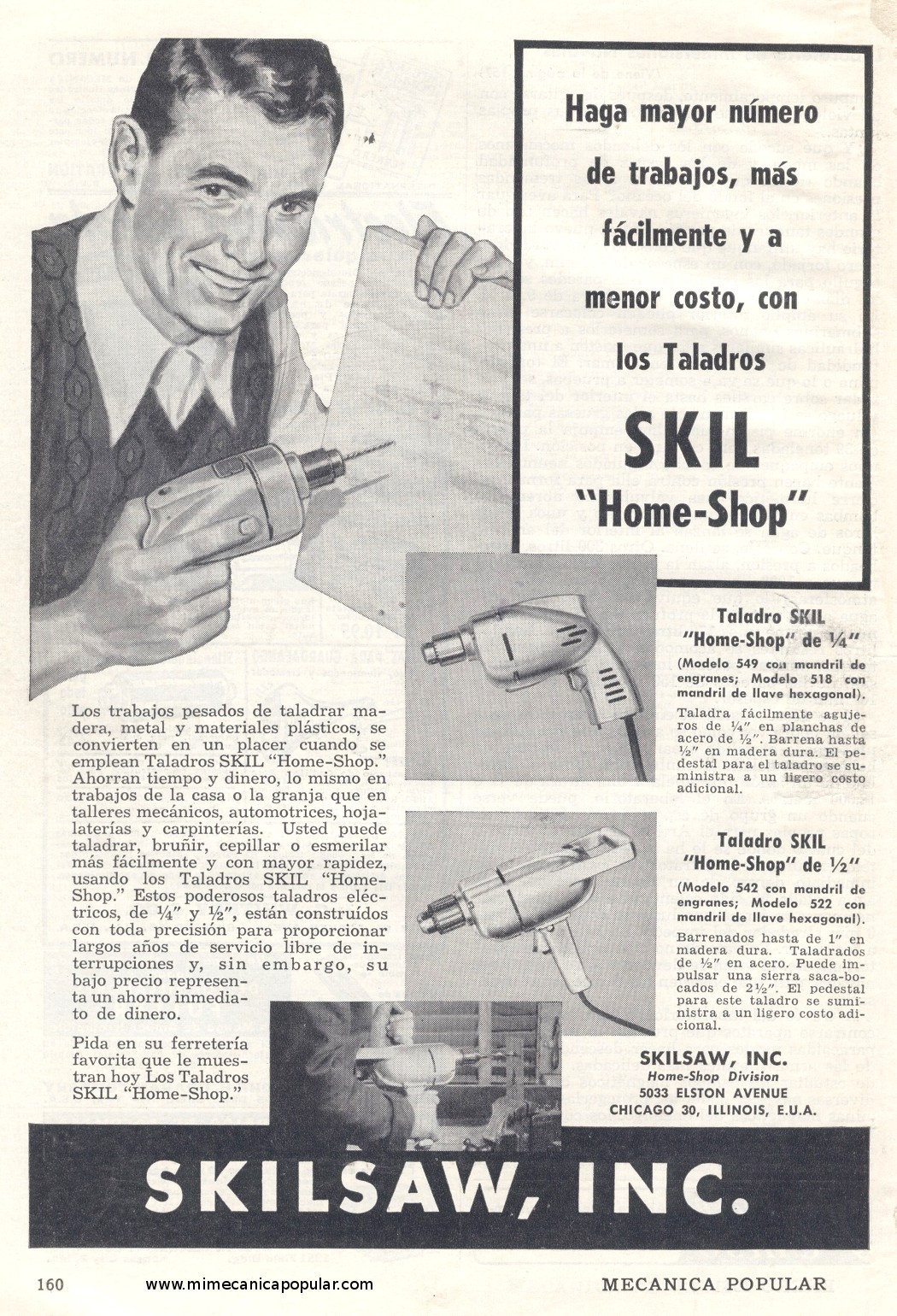 Publicidad - Taladros SKIL - Enero 1951