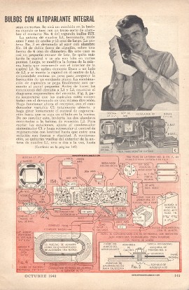 Receptor de bolsillo de tres bulbos con altoparlante integral - Octubre 1948