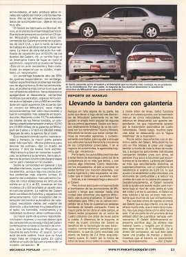 Reporte de los dueños: Mitsubishi Galant - Mayo 1995
