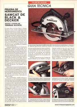 Sierra Circular Sawcat Black and Decker - Agosto 1992