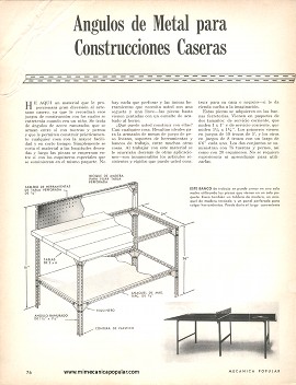 Ángulos de metal para construcciones caseras - Abril 1966