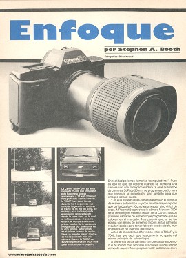 Enfoque automático -Canon -Minolta - Abril 1986
