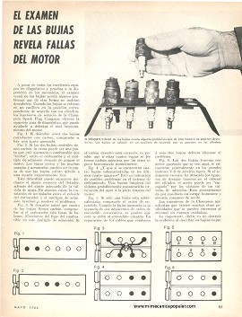 El examen de las bujías revela fallas del motor - Mayo 1966
