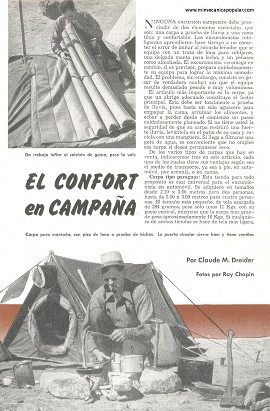 De excursión: El Confort en Campaña - Octubre 1948