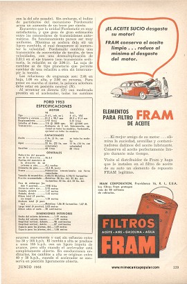 El Ford Seis Visto por sus Dueños - Junio 1953