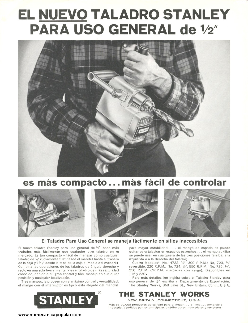 Publicidad - Herramientas Stanley - Enero 1963