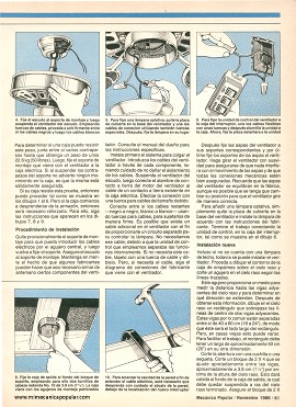 Instale un ventilador de techo - Noviembre 1986