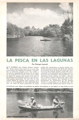 La Pesca en las Lagunas - Julio 1958