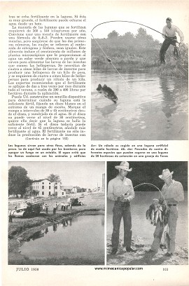 La Pesca en las Lagunas - Julio 1958