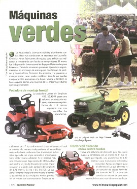 Jardinería: Máquinas verdes - Abril 2003