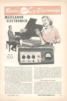 Mezclador Electrónico -Octubre 1956
