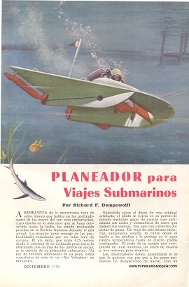 Planeador para Viajes Submarinos - Diciembre 1952