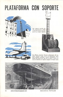 Plataforma Con Soporte Arrollable - Junio 1955