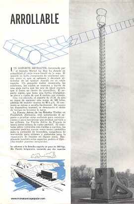 Plataforma Con Soporte Arrollable - Junio 1955