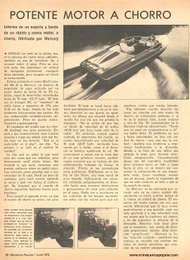 Navegación: Potente motor a chorro - Junio 1975