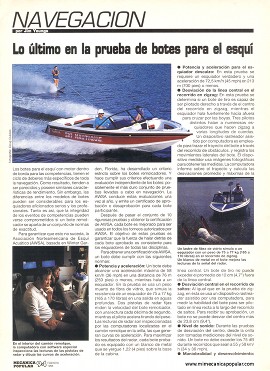 Prueba de botes para el esquí -Febrero 1995