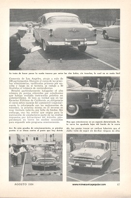 Pruebas de Pericia en Automovilismo - Agosto 1954