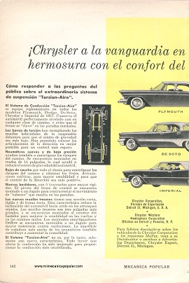 Publicidad - Refacciones Chrysler Mopar - Enero 1957