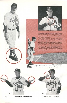 Las Señas en el Baseball - Junio 1955