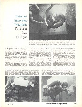 Sistemas Espaciales Tripulados Probados Bajo El Agua - Julio 1965