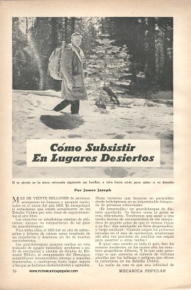 Cómo Subsistir En Lugares Desiertos - Marzo 1956