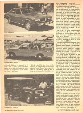 El Toyota de 1976 - Enero 1976