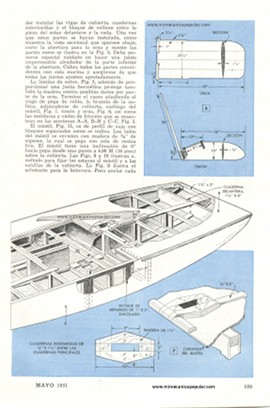 Bote de Vela Hecho con Madera Contrachapada - Mayo 1951