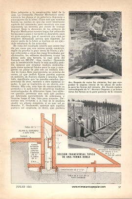Cómo Construí la Casa Popular Mechanics - Parte I - Julio 1951