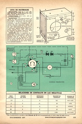 Densitómetro Para Ampliaciones Fotográficas - Diciembre 1957