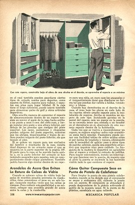 Cómo añadir espacio a sus roperos - Diciembre 1957
